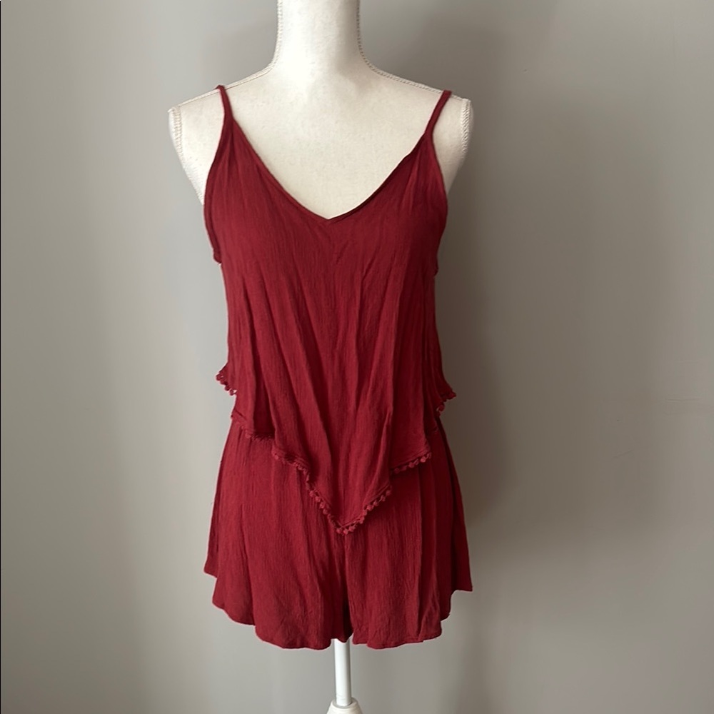 American Threads Red Women's Shorts
